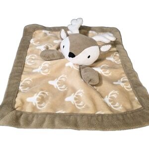 Levtex Baby Deer Brown Lovey Security‎ Blanket 11" Lovie Plush